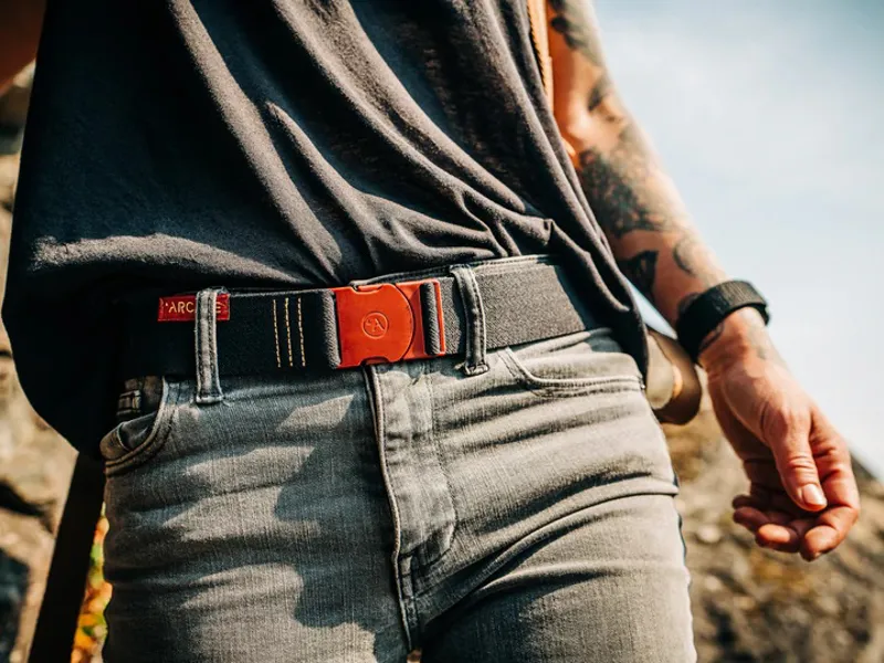 Arcade Splice Belt Vermilion/Black-4